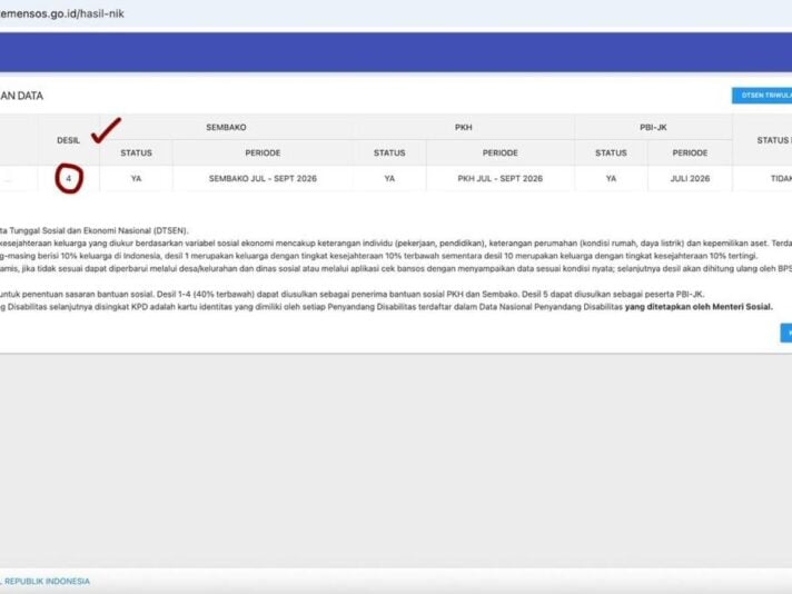Cara Cek Desil Bansos Lewat HP, Cukup NIK KTP