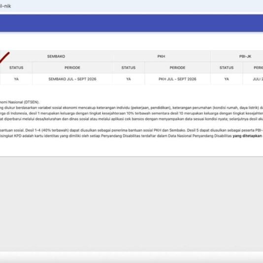 Cara Cek Desil Bansos Lewat HP, Cukup NIK KTP