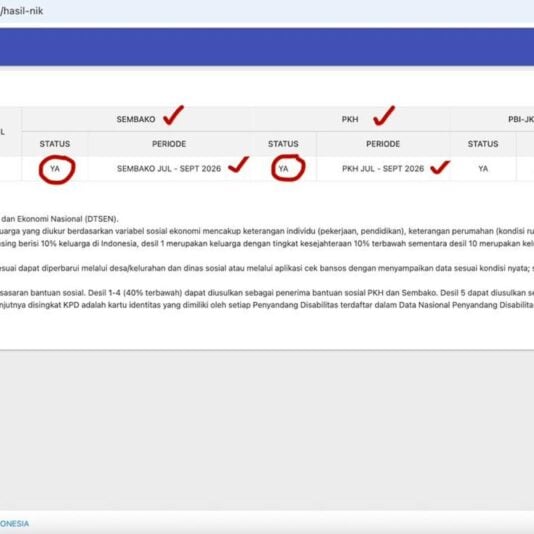Cara Cek Desil Bansos 2026 Lewat HP, Pakai NIK KTP