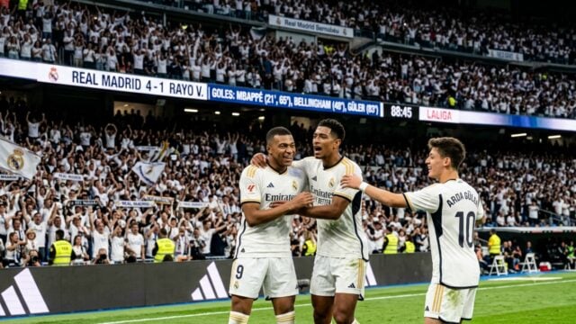 Hasil LaLiga: Real Madrid Hajar Rayo Vallecano 4-1, Mbappe Brace di Bernabeu
