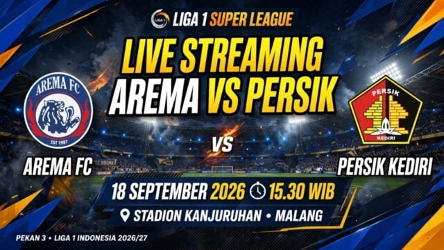 Live Streaming Arema FC vs Persik