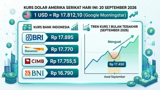Kurs Dolar AS Hari Ini