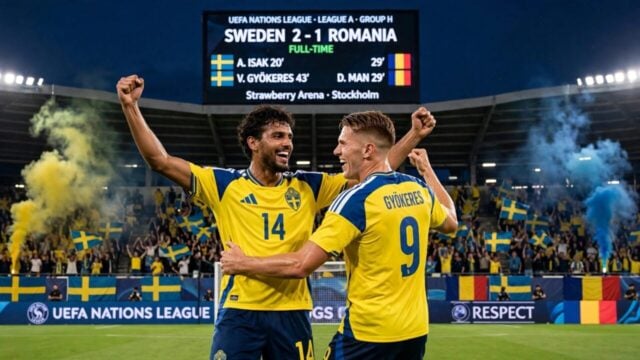 Hasil Swedia vs Rumania