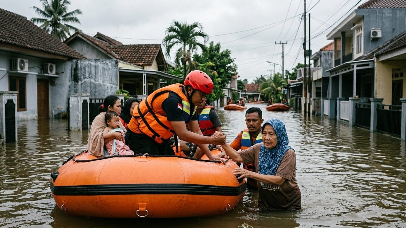 Hujan deras, Tujuh Kecamatan di Tapanuli Tengah terendam banjir