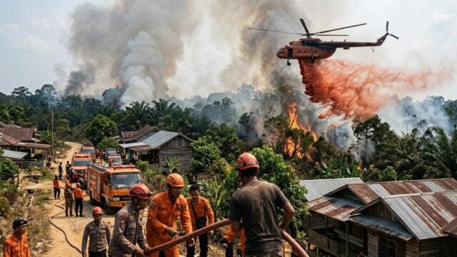Karhutla Sumatera-Kalimantan: 1.700 Ha Masih Terbakar, BNPB Ungkap Kendalanya