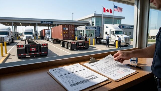 Perbatasan kargo dan kepabeanan perdagangan Kanada dan Amerika Serikat