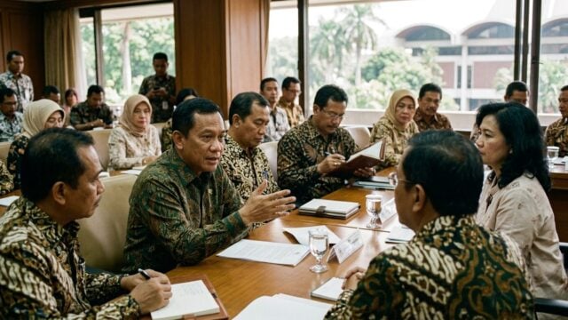 Kompleks Parlemen Senayan Jakarta, tempat Saan Mustopa merespons pidato AHY terkait soliditas koalisi pemerintahan