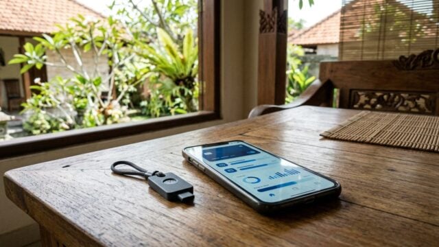 Dompet IBNAi dan ilustrasi antarmuka dompet digital nonkustodial