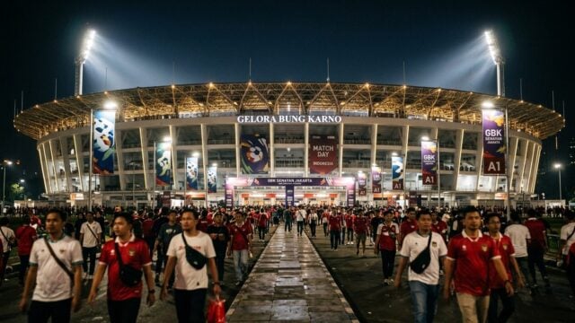 Stadion Utama Gelora Bung Karno bersiap menggelar final FIFA ASEAN Cup 2026