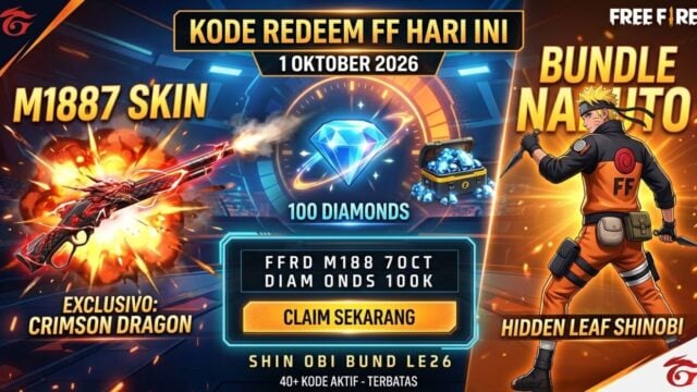 Kode Redeem FF Hari Ini 1 Oktober 2026