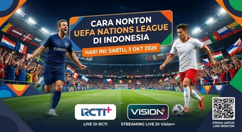 Cara Nonton Pertandingan Bola UEFA Nations League di Indonesia