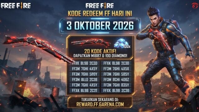 Kode Redeem FF Hari Ini