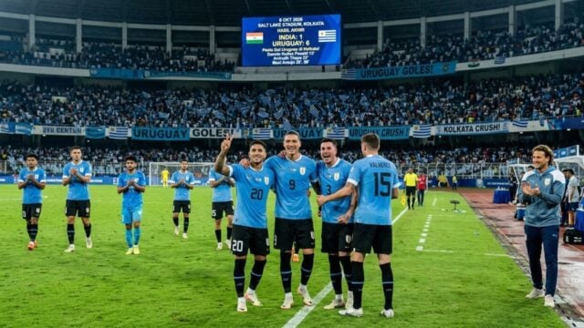 India vs Uruguay 1-6 Friendly FIFA Window di Salt Lake Stadium Kolkata