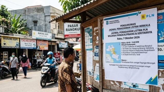 Jadwal Pemadaman Listrik PLN Hari Ini 7 Oktober 2026