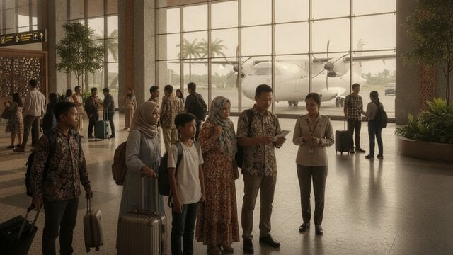 Tiket pesawat domestik untuk perjalanan Natal dan Tahun Baru