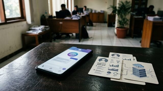 Muse AI Meta dan berkas digital yang memetakan profil pengguna
