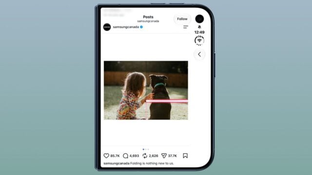 Samsung Mocks iPhone Duo Display Cracks in Instagram Campaign