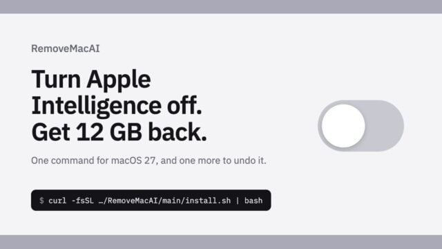 Cara Hapus Model Apple Intelligence di macOS 27 dengan RemoveMacAI