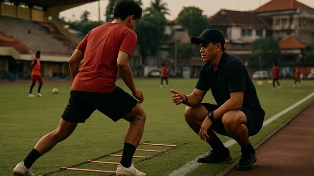 Beckham Putra menjalani latihan bersama Persib jelang laga Persik