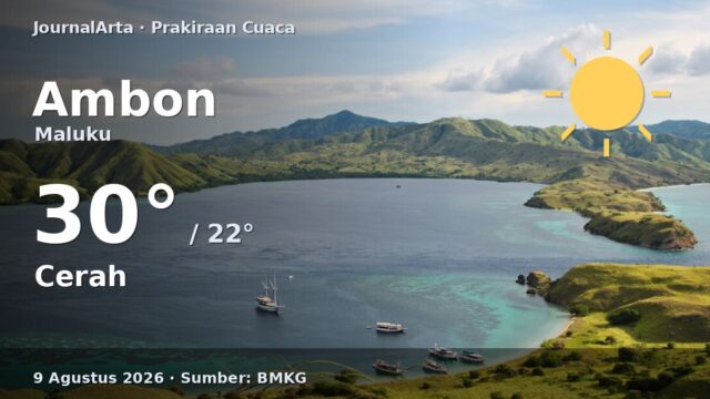 Prakiraan cuaca Ambon hari ini