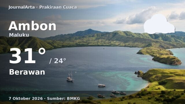 Prakiraan cuaca Ambon 7 Oktober 2026