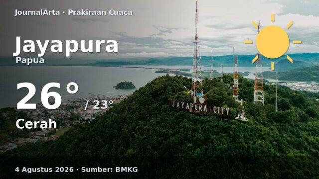 Prakiraan cuaca Jayapura hari ini