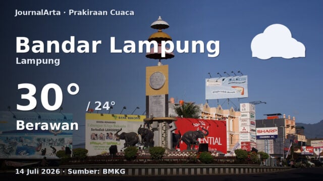 Prakiraan cuaca Bandar Lampung hari ini