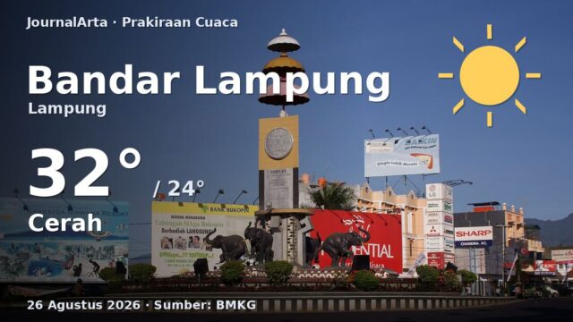 Prakiraan cuaca Bandar Lampung hari ini