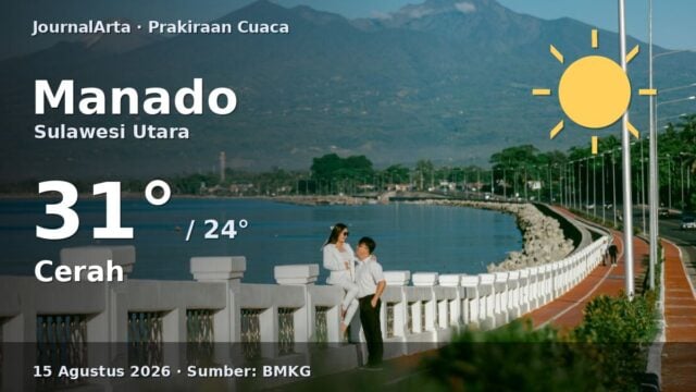 Prakiraan cuaca Manado hari ini
