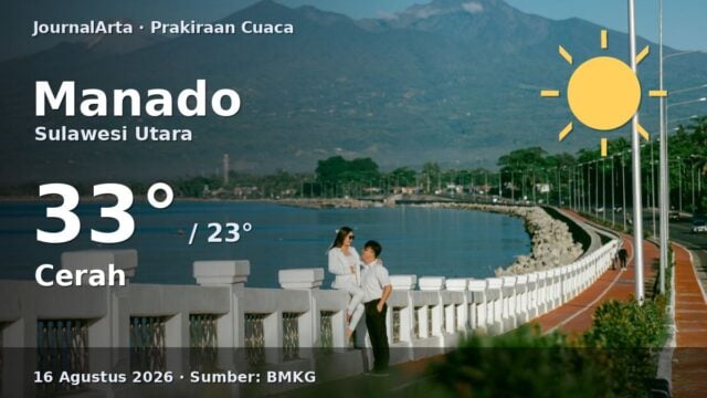 Prakiraan cuaca Manado hari ini