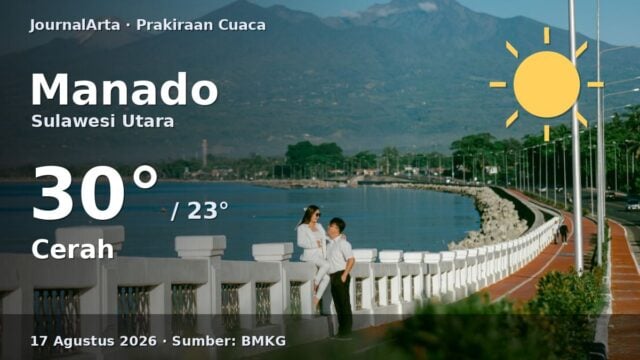 Prakiraan cuaca Manado hari ini