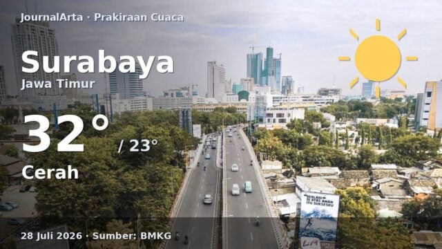 Prakiraan cuaca Surabaya hari ini
