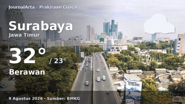 Prakiraan cuaca Surabaya hari ini