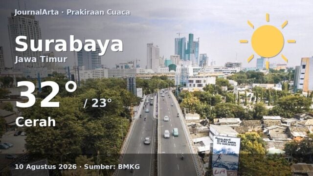 Prakiraan cuaca Surabaya hari ini