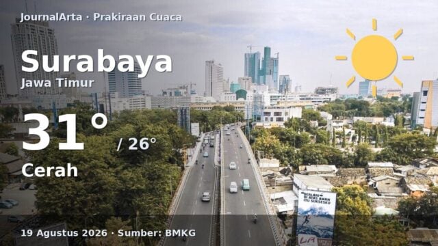 Prakiraan cuaca Surabaya hari ini
