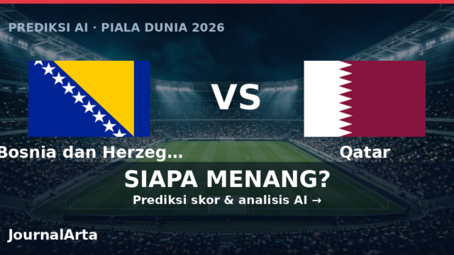 Prediksi AI: Bosnia dan Herzegovina vs Qatar — Piala Dunia 2026