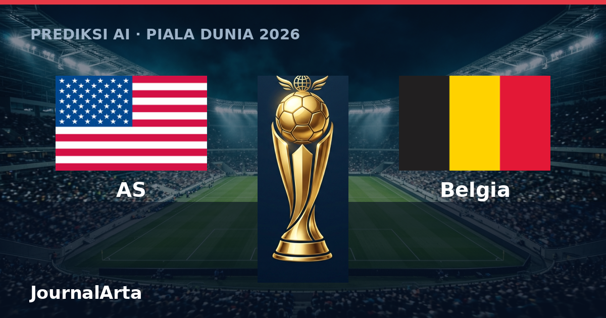 Prediksi AI AS vs Belgia Piala Dunia 2026