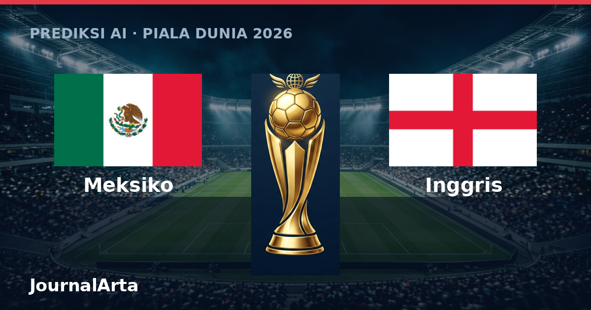 Prediksi AI Meksiko vs Inggris Piala Dunia 2026