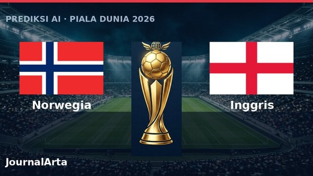 Prediksi AI Norwegia vs Inggris Piala Dunia 2026